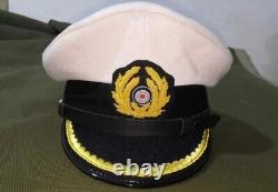 WWII WW2 Style German U-BOAT Kriegsmarine Captain Visor Hat Cap SET OF 2 All Siz