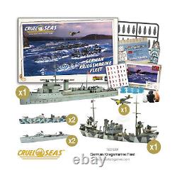 Warlord Games WWII Mini 1300 Cruel Seas German Kriegsmarine Fleet New