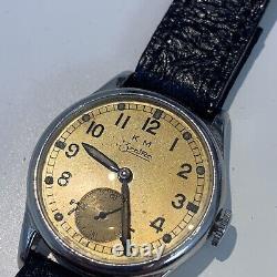 World War Two WW2 German Kriegsmarine Watch Zentra Working Order