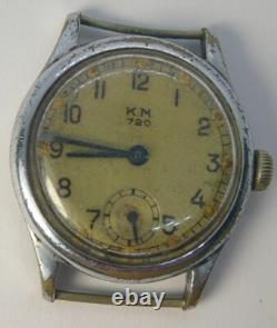 Wrist Watch German Military KM 720 Festa WWII Vintage Kriegsmarine