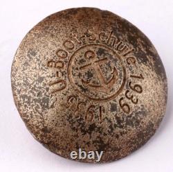 Ww 2 German Kriegsmarine 1935 1939 U-boot-schule Button S/p Bronze