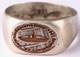 Ww 2 German Kriegsmarine 25. Uboot Flottille Emblem Ring /. 835 Silver