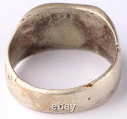 Ww 2 German Kriegsmarine 25. Uboot Flottille Emblem Ring /. 835 Silver