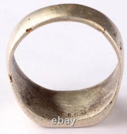 Ww 2 German Kriegsmarine 25. Uboot Flottille Emblem Ring /. 835 Silver