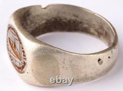 Ww 2 German Kriegsmarine 25. Uboot Flottille Emblem Ring /. 835 Silver