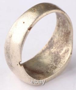 Ww 2 German Kriegsmarine 25. Uboot Flottille Emblem Ring /. 835 Silver