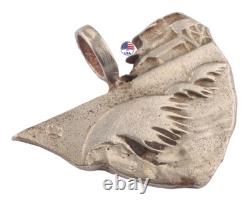 Ww 2 German Kriegsmarine Battle Cruiser Pendant Stamped 800 Silver