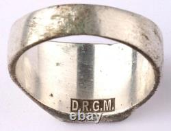 Ww 2 German Kriegsmarine Battleship Tirpitz Iron Cross Ring / Drgm Proof Marked
