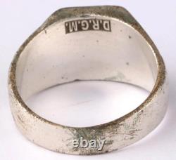 Ww 2 German Kriegsmarine Battleship Tirpitz Iron Cross Ring / Drgm Proof Marked