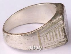 Ww 2 German Kriegsmarine Battleship Tirpitz Iron Cross Ring / Drgm Proof Marked