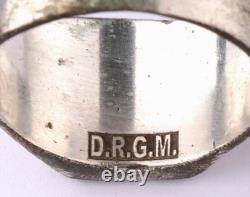 Ww 2 German Kriegsmarine Battleship Tirpitz Iron Cross Ring / Drgm Proof Marked