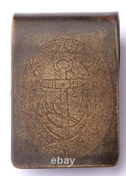 Ww 2 German Kriegsmarine Bronze Money Clip Drgm Berlin Marked