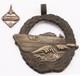Ww 2 German Kriegsmarine Kreta Greece E-boat Pendants Maker Marked