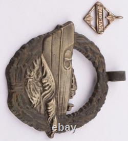 Ww 2 German Kriegsmarine Kreta Greece E-boat Pendants Maker Marked