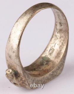 Ww 2 German Kriegsmarine U-124 Frog Conning Tower Emblem Silver/pl'd Bronze Ring