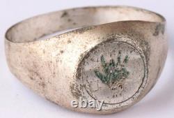 Ww 2 German Kriegsmarine U-30 Dripping Bloody Hand Conning Tower Emblem Ring