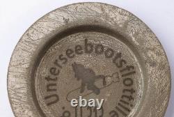 Ww 2 German Kriegsmarine U-313 Devil On Torpedo Conning Tower Emblem Ash Tray