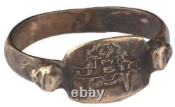 Ww 2 German Kriegsmarine U-518 Tiger Biting Torpedo Conning Tower Emblem Ring