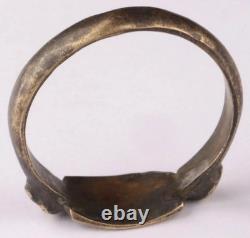 Ww 2 German Kriegsmarine U-518 Tiger Biting Torpedo Conning Tower Emblem Ring