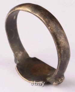 Ww 2 German Kriegsmarine U-518 Tiger Biting Torpedo Conning Tower Emblem Ring