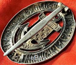 Ww2 Croatian Naval Legion Qualification Badge Medal German Kriegsmarine