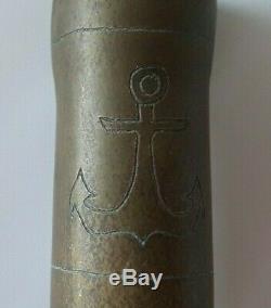 Ww2 GERMAN Pipe Trumpet U-Boot To God and Fatherland Anchor Kriegsmarine Marine