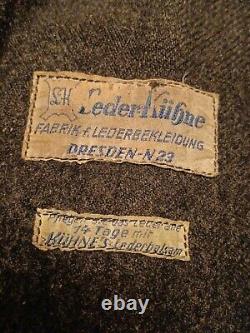 Ww2 German Kriegsmarine Officer's Leather Coat