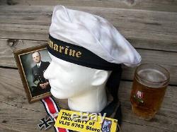 Ww2 German Kriegsmarine Sailor Tally Cap, Classic Shape (nice Replica)