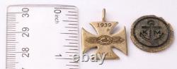 Ww2 German Kriegsmarine U-197 Uboat Clasp Iron Cross Pendant/km Coin Berlin Drgm