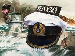 Ww2 German Kriegsmarine U-96 Captain-lt Style (nice Replica Of His Cap!)