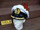 Ww2 German Kriegsmarine U-boat Captain Hat, Size60cm (nice Repro)