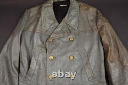 Ww2 German Kriegsmarine U-boat Leather Deck Jacket