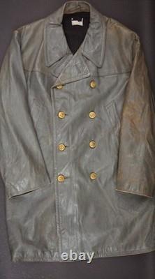 Ww2 German Kriegsmarine U-boat Leather Deck Jacket