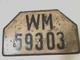 Ww2 German Kriegsmarine Vehicle Licence Plate. Orig