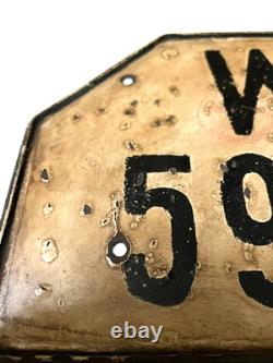 Ww2 German Kriegsmarine Vehicle Licence Plate. Orig