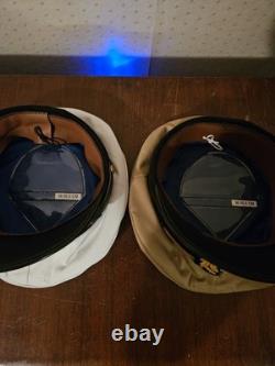 Ww2 German Kriegsmarine Visor Cap White And Tan Size 57cm Repro