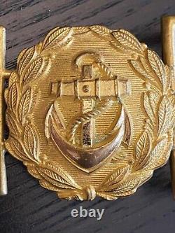 Ww2 German Navy Kriegsmarine Dagger Undress Belt Buckle Stone Mint