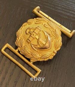 Ww2 German Navy Kriegsmarine Dagger Undress Belt Buckle Stone Mint