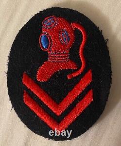 Ww2 Kriegsmarine Wehrmacht Military German Navy Deep Sea Diver Patch & Template