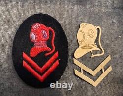 Ww2 Kriegsmarine Wehrmacht Military German Navy Deep Sea Diving Helmet Patch