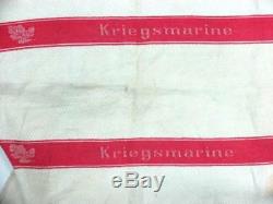 Ww2 Wwii Germany Kriegsmarine Signed Textille Towel German