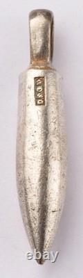Wwi German Kriegsmarine 1917 U-35 Bullet Pendant Drgm Marked