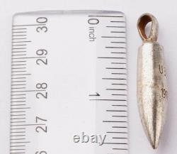 Wwi German Kriegsmarine 1917 U-35 Bullet Pendant Drgm Marked