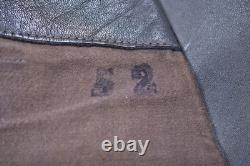 Wwii German Kriegsmarine Gray Leather Overcoat