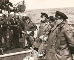 Wwii German Kriegsmarine Gray Leather Overcoat