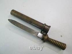 Wwii German Navy Kriegsmarine Divers Knife With Scabbard Well Marked Wkc Maker