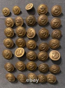 Wwii Ww2 Kriegsmarine Wehrmacht Military German Navy Naval U-boat Jacket Buttons