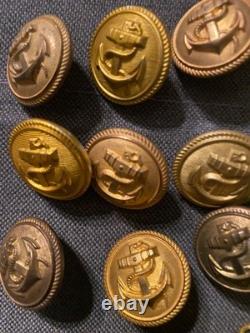Wwii Ww2 Kriegsmarine Wehrmacht Military German Navy Naval U-boat Jacket Buttons