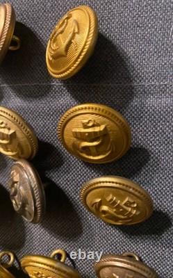 Wwii Ww2 Kriegsmarine Wehrmacht Military German Navy Naval U-boat Jacket Buttons