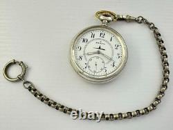 Zenith U-boat Kriegsmarine German Navy WWII Vintage Swiss Silver Pocket Watch